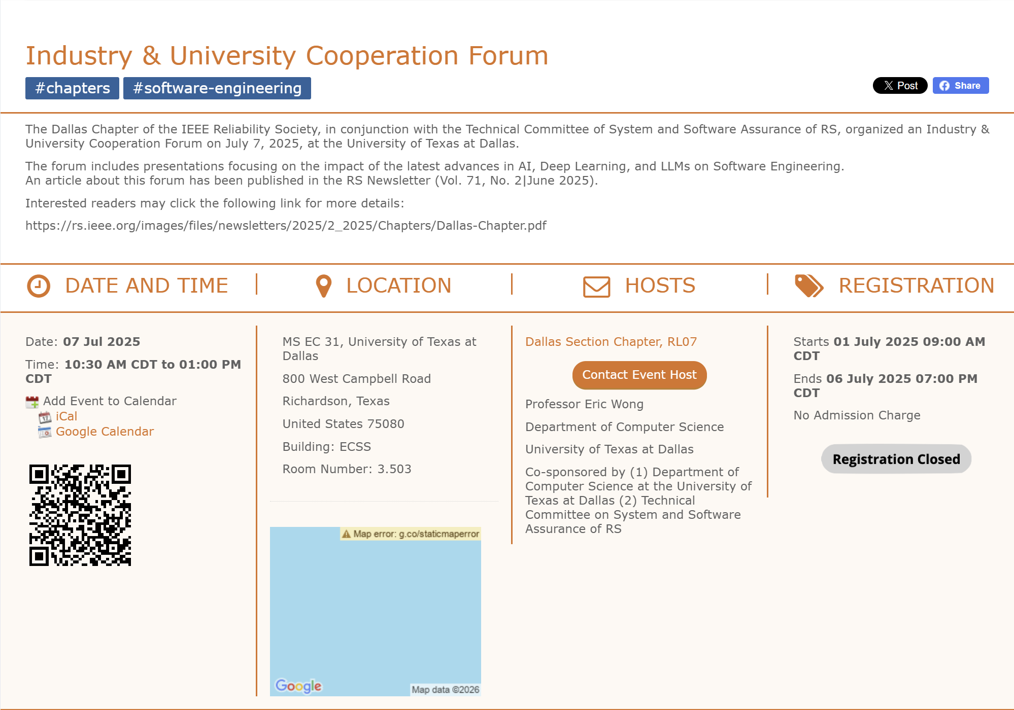 Industry and University Cooperation Forum event